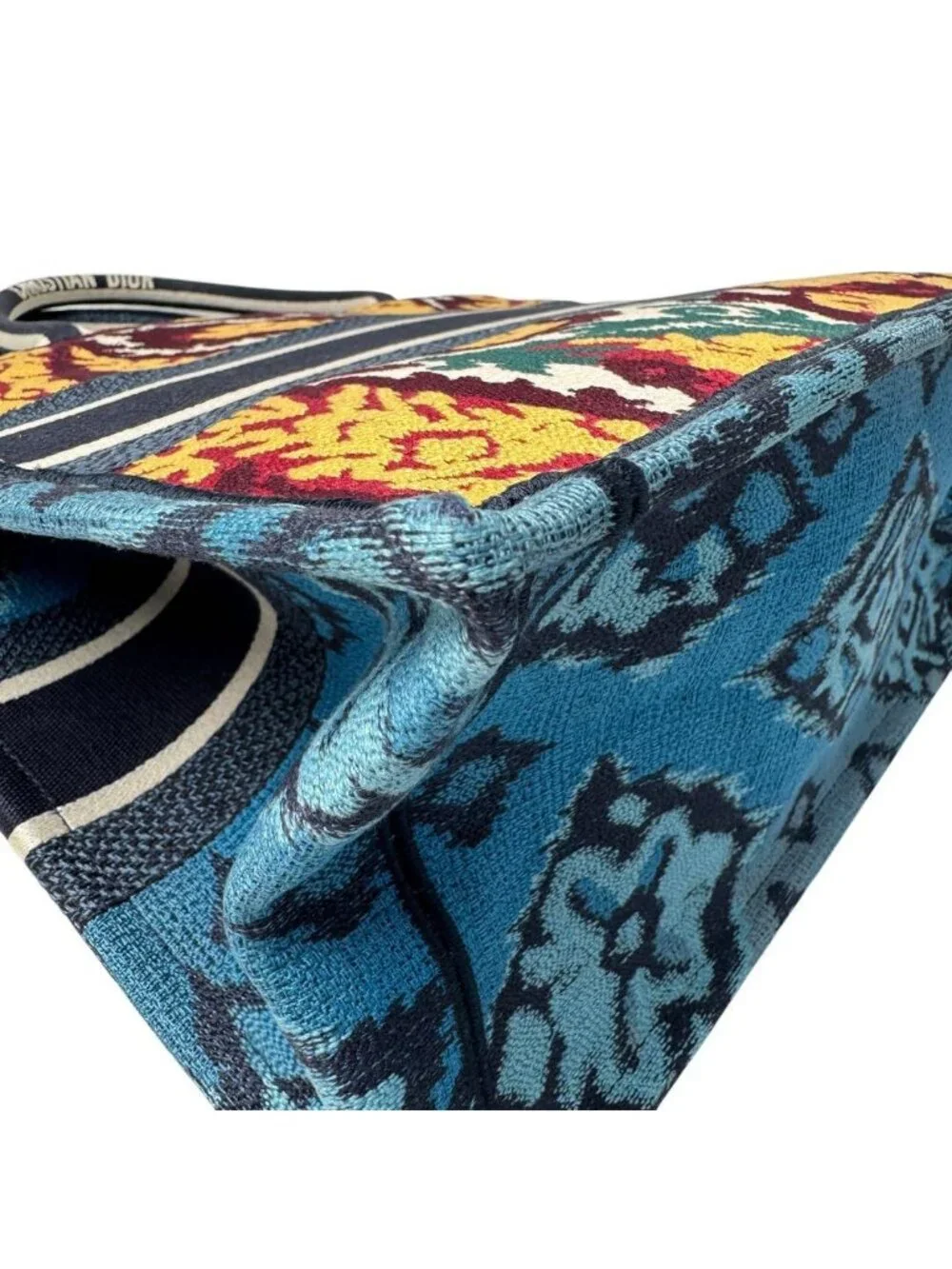Dior Book Tote Bag Cruise Paisley Embroidery